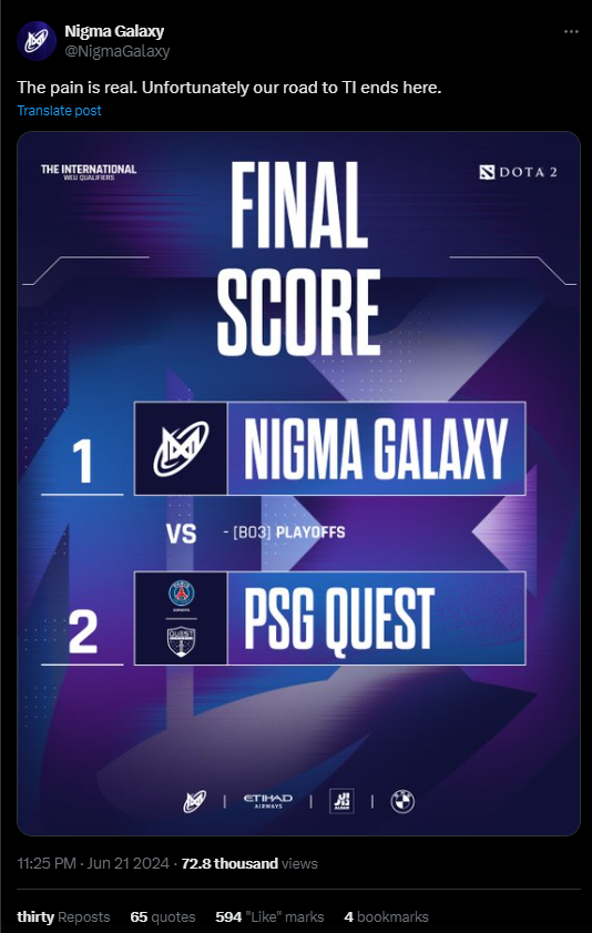 КуроКи пропустит свой 5-й турнир The International, OG также исключены — изображение 2