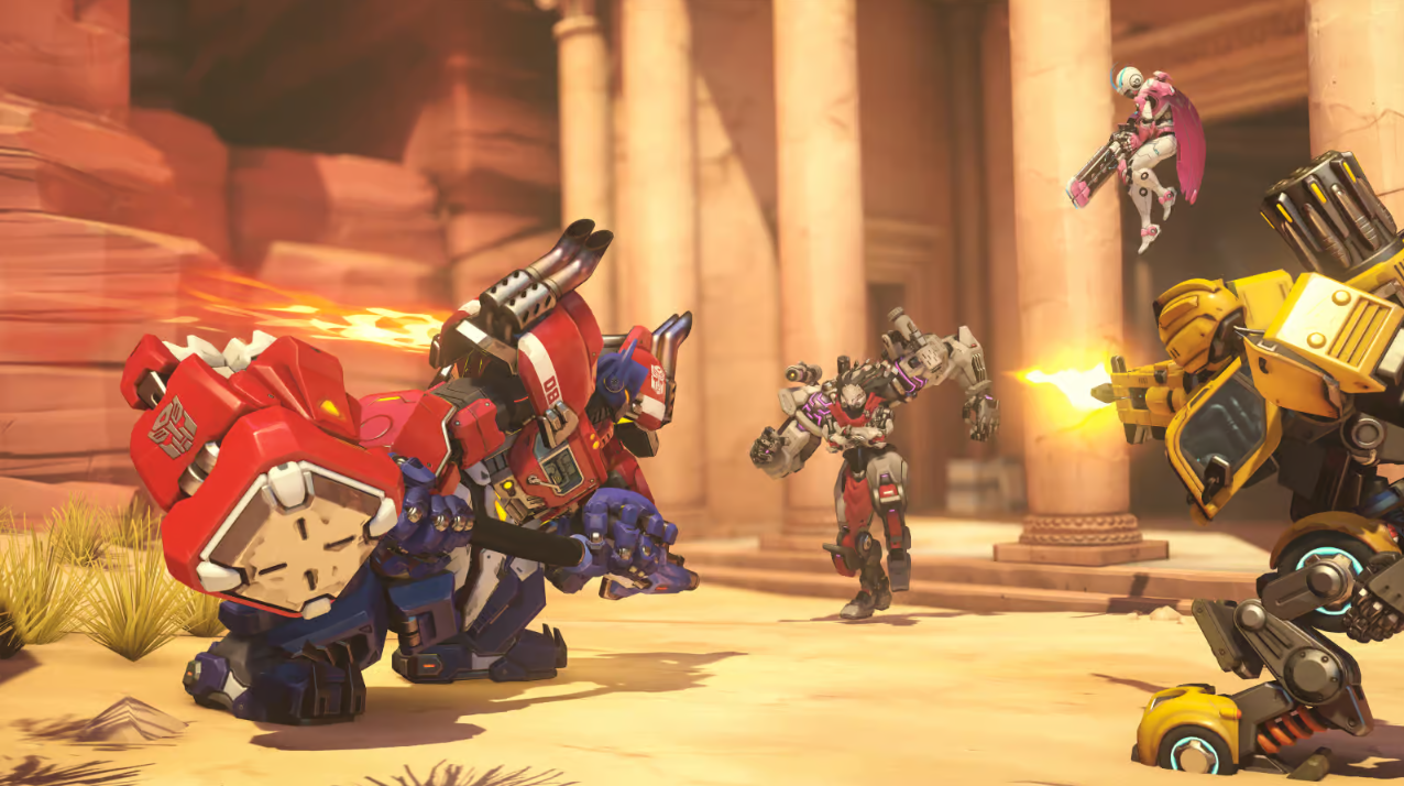 Overwatch 2 демонстрирует нераскрытые скины героев на тему трансформеровn — изображение 1