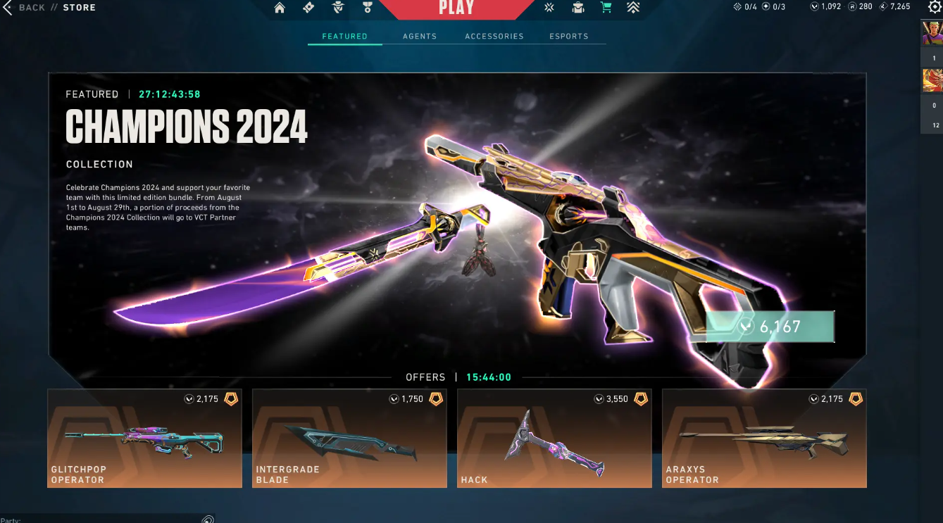 Коллекция и пропуск события Valorant Champions 2024 теперь доступныn — изображение 1