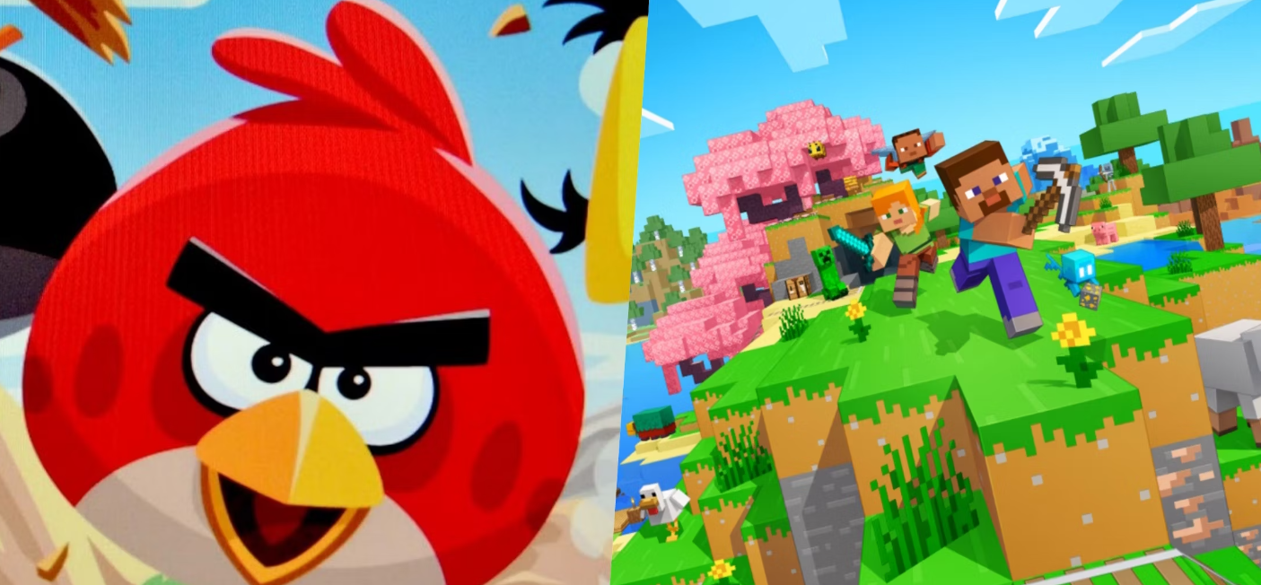 Творческий игрок Minecraft превращает новые вагонетки в приключение Angry Birds — изображение 1