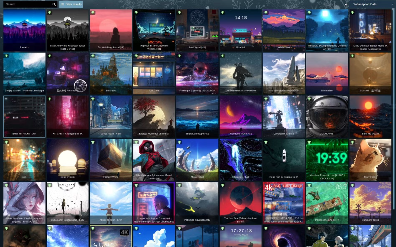 Обзор Wallpaper Engine — бесплатная загрузка в Steam Превью 1