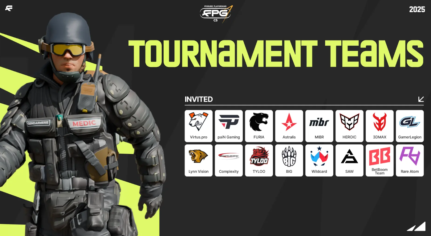 Объявлены все команды для FISSURE PLAYGROUND 1 – турнир CS2n — изображение 1