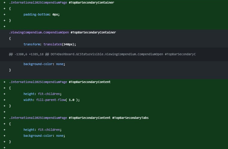Dota 2: Международный чемпионат 2025 Сводные данные, найденные в кодеnn — изображение 2