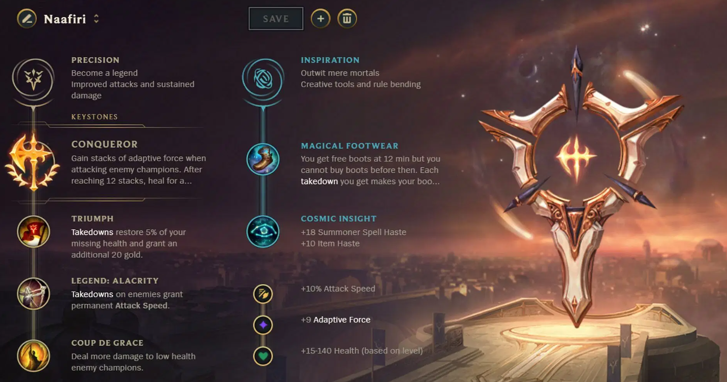 Наафири в LoL — Полное руководство 2025: Руны, Сборки, Стратегия, Контрмеры и Секреты навыковn — изображение 4