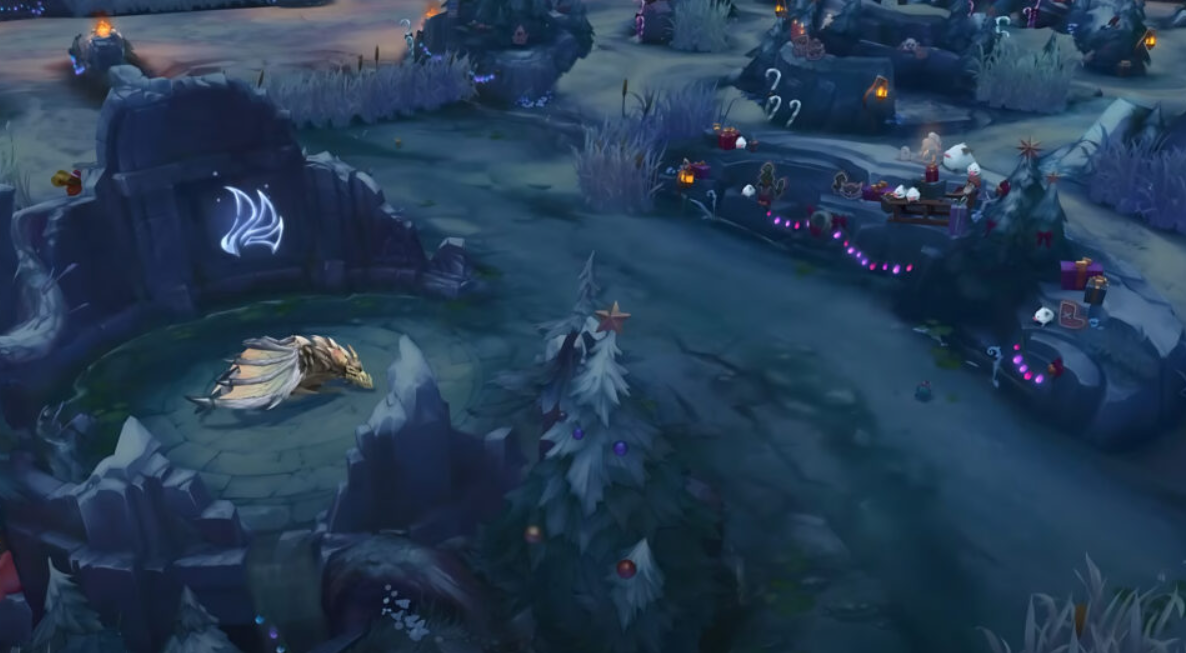 Карта, покрытая снегом, с праздничными украшениями, вернется в League of Legends. — изображение 1